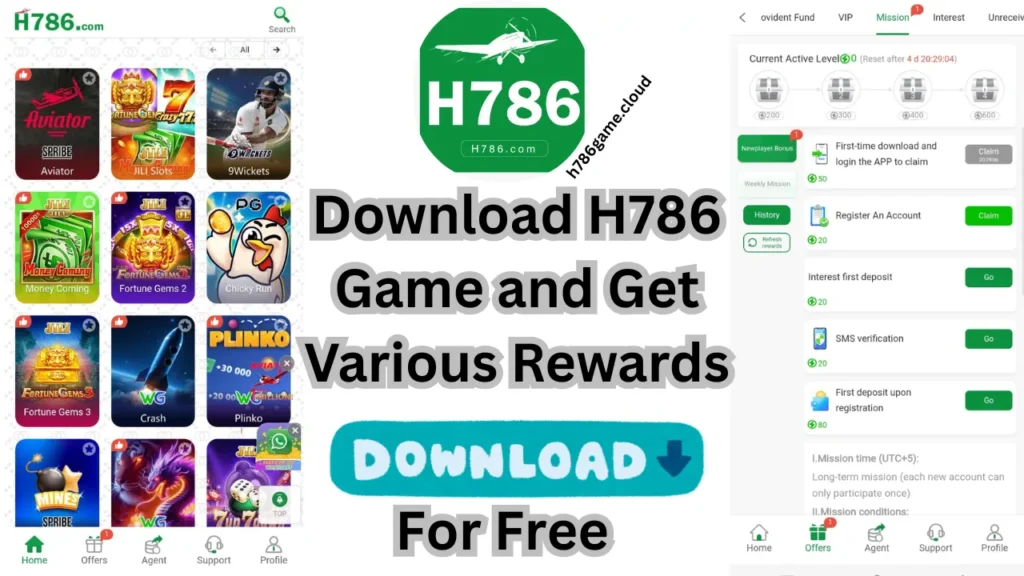 H786 Download and registration rewards